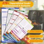 Air Fryer Cooking Guide Magnet for 270+ Foods