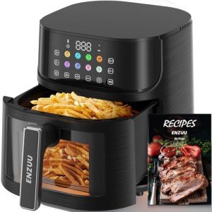 Large 11-in-1 5.8 QT Air Fryer with Recipes
