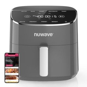Nuwave Brio Plus 8 Qt Air Fryer, PFAS-FREE