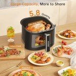 Large 11-in-1 5.8 QT Air Fryer with Recipes