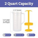 JBK Mixing Pitcher with Lid and Plunger