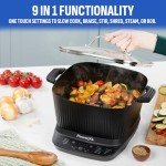 STIRMAX 7.5 Quart Digital Air Fryer Multi-Cooker