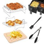 Dual Basket Air Fryer Accessory Set for Ninja