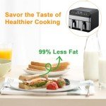 Jacgood 9.5QT Double Air Fryer with Baskets