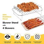 Dual Basket Air Fryer Accessory Set for Ninja
