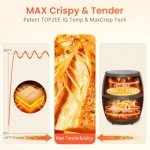 Compact 2.1QT 4-in-1 Air Fryer - Grey