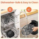 Compact 2.1QT 4-in-1 Air Fryer - Grey