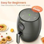 Compact 2.1QT 4-in-1 Air Fryer - Grey