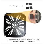 T&Jero 6 QT Air Fryer Toaster Oven, Dark Grey