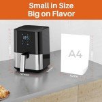 4.5QT Air Fryer Oven with 1-Touch Display