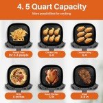 4.5QT Air Fryer Oven with 1-Touch Display