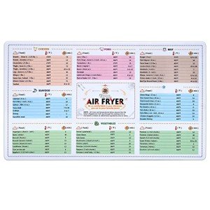 Air Fryer Cheat Sheet Magnet for 66 Cooking Times