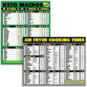 Keto Air Fryer Magnetic Cheat Sheet Bundle