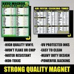 Keto Air Fryer Magnetic Cheat Sheet Bundle