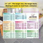 Air Fryer Cooking Times Chart Magnet Guide