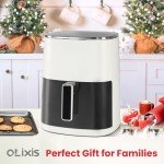 OLIXIS 6 Quart 12-in-1 Square Air Fryer