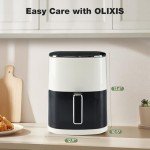 OLIXIS 6 Quart 12-in-1 Square Air Fryer