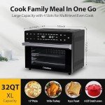 Beelicious Pro 32QT 19-in-1 Extra Large Air Fryer