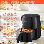 2.6 Quart Touch Control Air Fryer Oven