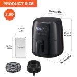 2.6 Quart Touch Control Air Fryer Oven