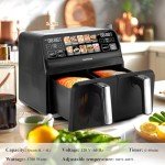 ChefRobot 8 Quart Dual Air Fryer with Touch Screen