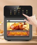 15L Powerful Air Fryer Rotisserie Oven with Thermometer