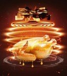 15L Powerful Air Fryer Rotisserie Oven with Thermometer