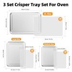 3-Piece Air Fryer Basket and Tray Set