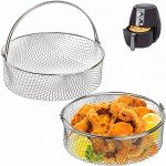 Elsjoy 8-Inch Air Fryer Basket Set of 2