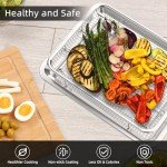 YEPATER Stainless Steel Air Fryer Basket Set