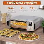 8-IN-1 Stainless Steel Air Fryer Toaster Oven