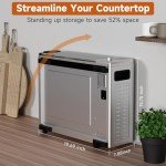 8-IN-1 Stainless Steel Air Fryer Toaster Oven