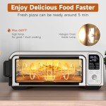 8-IN-1 Stainless Steel Air Fryer Toaster Oven
