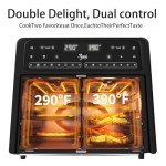 25.4QT Dual Zone Air Fryer Oven with Glass Door