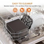 6 Quart Non-Toxic Air Fryer with Metal Interior