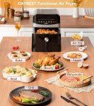 DAYBEST 1700W Stainless Steel Air Fryer - 6L