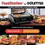 Gourmia Smokeless Indoor Grill & Air Fryer 6QT