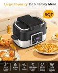 Joy Pebble 5-in-1 Air Fryer Grill Combo