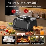 ACONEE 7-in-1 Smokeless Air Fryer Grill Combo