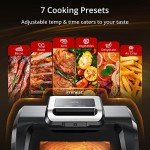 ACONEE 7-in-1 Smokeless Air Fryer Grill Combo