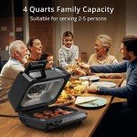 ACONEE 7-in-1 Smokeless Air Fryer Grill Combo