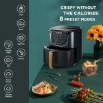 HAUSHOF 5.8 QT Digital Air Fryer with 8 Presets