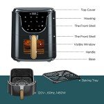 HAUSHOF 5.8 QT Digital Air Fryer with 8 Presets