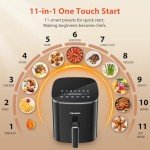 FABULETTA 11-in-1 6QT Air Fryer - Black