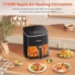 FABULETTA 11-in-1 6QT Air Fryer - Black