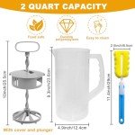 64oz Mixing Pitcher with Lid and Brush