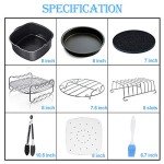 11-Piece Square Air Fryer Accessories Set