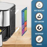Air Fryer Cheat Sheet Magnets - Essential Cooking Guide