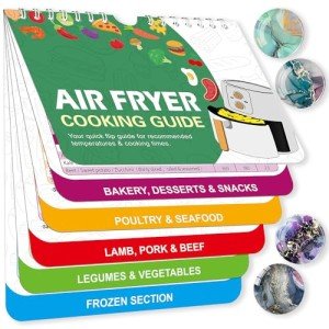 Air Fryer Cookbook with Cheat Sheet & Magnets