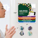 Air Fryer Cookbook with Cheat Sheet & Magnets
